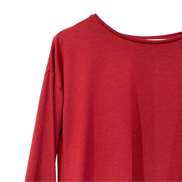 SOFT SURROUNDINGS RED LONG SLEEVE TUNIC SIZE SMALL PETITE - Picture 3 of 10